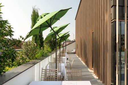 Outdoor terrace area for events
