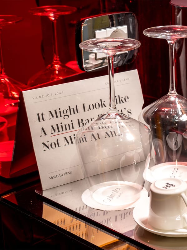 Detail of glasses and cups