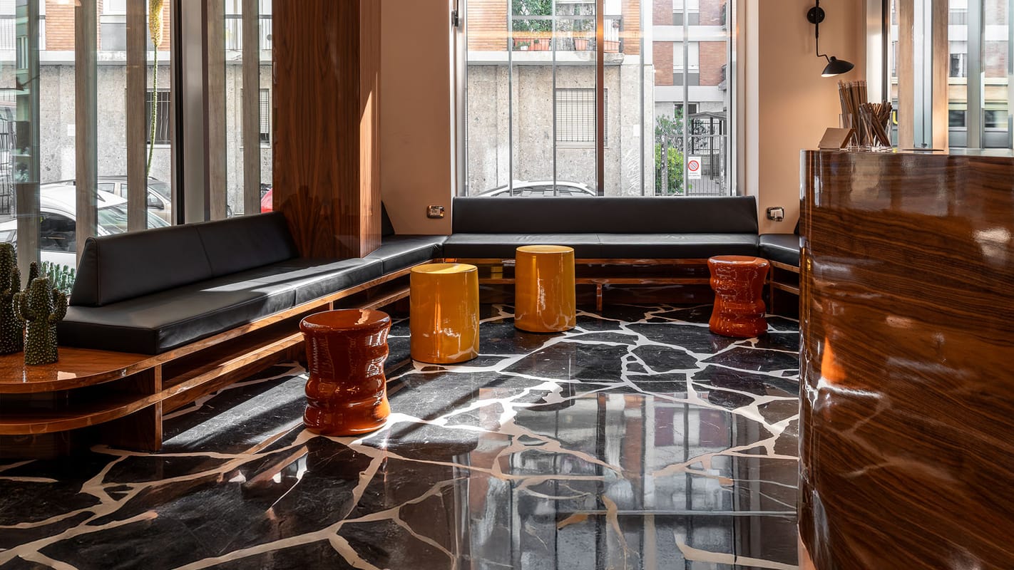 Lobby detail, Hotel Calimala Milan